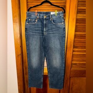 rag & bone Blue Straight Leg Jeans